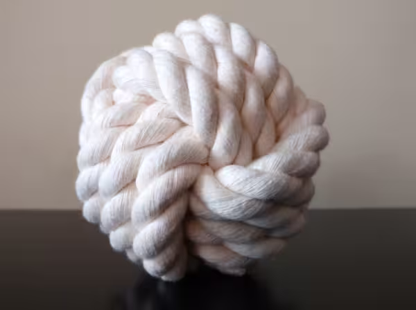 Large Ball // All Natural Cotton Rope Dog Toy - Monkey's Fist Knot